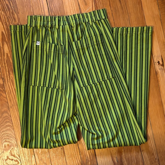 BBP Green Mono Striped Western Pants - Picture 4 of 7